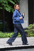 Katie Holmes On Her Way To The Theatre - NYC