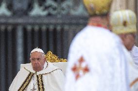 Pope Francis Leads Mass For The Inauguration Of The Synod - Vatican