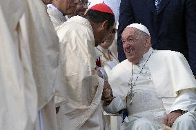 Pope Francis Leads Mass For The Inauguration Of The Synod - Vatican