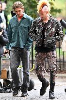 Austin Butler And Matt Smith On Set - NYC