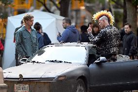 Austin Butler And Matt Smith On Set - NYC