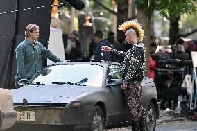 Austin Butler And Matt Smith On Set - NYC