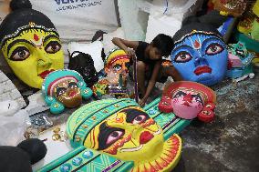 Durga Puja Festival Preparation In West Bengal 2024, Kolkata, India - 2 Oct 2024