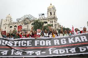 Doctors And Citizens Protest March In India, Kolkata, West Bengal - 2 Oct 2024