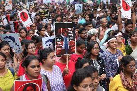 Doctors And Citizens Protest March In India, Kolkata, West Bengal - 2 Oct 2024