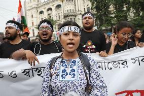 Doctors And Citizens Protest March In India, Kolkata, West Bengal - 2 Oct 2024