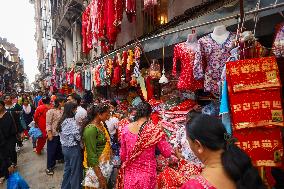 Market Set Abuzz With Arrival Of Festival Of Dashain In Nepal