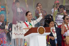 Claudia Sheinbaum Sworn In As First Female President Of Mexico