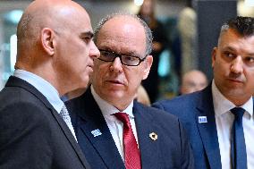 Prince Albert II At Council Of Europe - Strasbourg