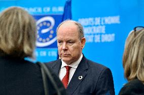 Prince Albert II At Council Of Europe - Strasbourg