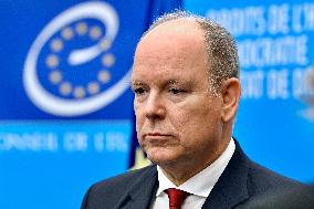 Prince Albert II At Council Of Europe - Strasbourg