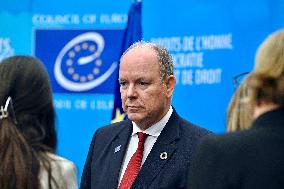 Prince Albert II At Council Of Europe - Strasbourg