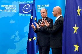 Prince Albert II At Council Of Europe - Strasbourg