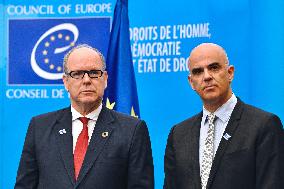 Prince Albert II At Council Of Europe - Strasbourg