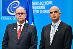 Prince Albert II At Council Of Europe - Strasbourg