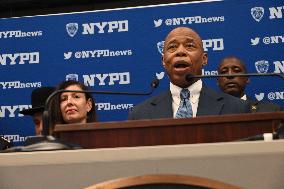 NYPD Press Conference On High Holy Days At One Police Plaza Joint Operations Center In Manhattan New York