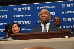 NYPD Press Conference On High Holy Days At One Police Plaza Joint Operations Center In Manhattan New York