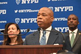 NYPD Press Conference On High Holy Days At One Police Plaza Joint Operations Center In Manhattan New York