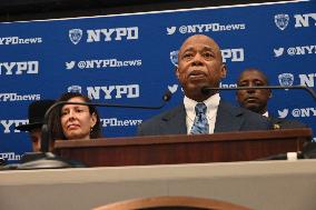 NYPD Press Conference On High Holy Days At One Police Plaza Joint Operations Center In Manhattan New York