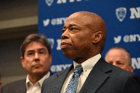 NYPD Press Conference On High Holy Days At One Police Plaza Joint Operations Center In Manhattan New York