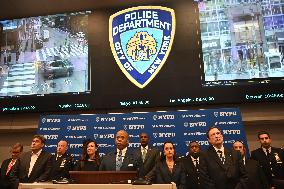 NYPD Press Conference On High Holy Days At One Police Plaza Joint Operations Center In Manhattan New York