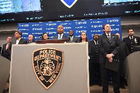 NYPD Press Conference On High Holy Days At One Police Plaza Joint Operations Center In Manhattan New York