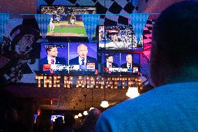 VP debate watch party in Washington, DC