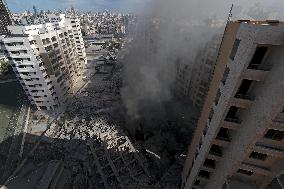 Israel Strikes Southern Suburb - Beirut