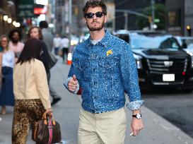 Andrew Garfield At The Late Show - NYC