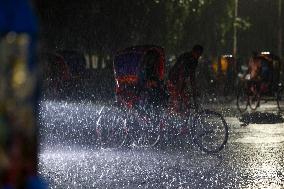 Heavy Rain In Dhaka