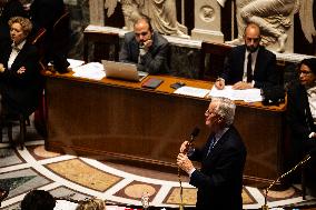 Session Of Questions To The French Government At The National Assembly, In Paris