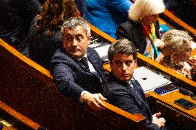 Session Of Questions To The French Government At The National Assembly, In Paris