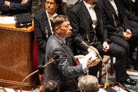 Session Of Questions To The French Government At The National Assembly, In Paris