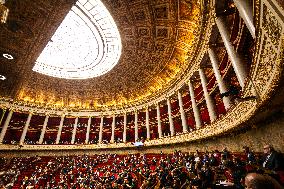 Session Of Questions To The French Government At The National Assembly, In Paris