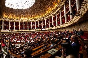 Session Of Questions To The French Government At The National Assembly, In Paris