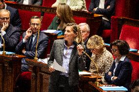 Session Of Questions To The French Government At The National Assembly, In Paris