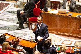 Session Of Questions To The French Government At The National Assembly, In Paris