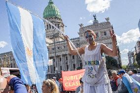 Students Protest In Buenos Aires, Argentina