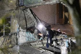 Russian Strike Hits Kharkiv Apartment Block - Ukraine