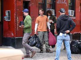 Austin Butler On Set - NYC