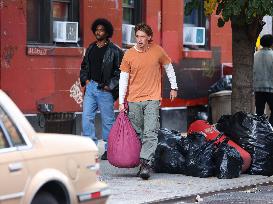 Austin Butler On Set - NYC