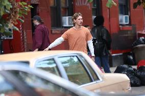 Austin Butler On Set - NYC