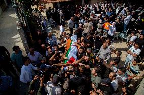 Funeral Of A Palestinian Killed In Israeli Raid - West Bank