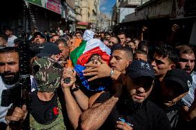 Funeral Of A Palestinian Killed In Israeli Raid - West Bank