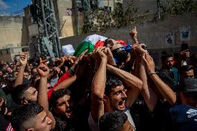 Funeral Of A Palestinian Killed In Israeli Raid - West Bank