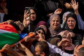 Funeral Of A Palestinian Killed In Israeli Raid - West Bank