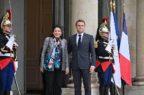 French President Meets Georgian President - Paris