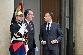 French President Meets Georgian President - Paris