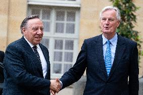 PM Barnier Receives Quebec Prime Minister - Paris