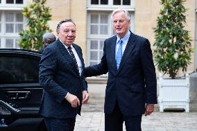 PM Barnier Receives Quebec Prime Minister - Paris